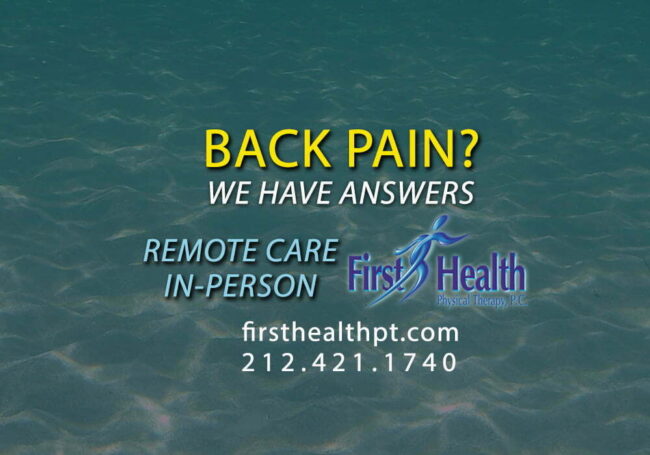 BACK-PAIN Solutions from First Health PT